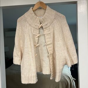 Ann Taylor LOFT Chunky White Knit Sweater.-T2.